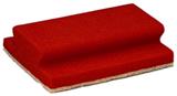 SCHUURSPONS MET GREEP, Diversey, Jumbo, rood, 7x14x5 cm