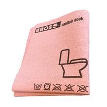 BROSO-PU-MICROVEZEL-SANITAIRDOEK, 32x38cm, rood