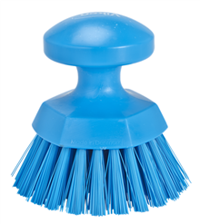 VIKAN 3885 WERKBORSTEL,hard, rond, Ø110 mm, blauw