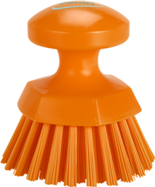 VIKAN 3885 WERKBORSTEL,hard, rond, Ø110 mm, oranje