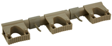 VIKAN 1011 OPHANGSYSTEEM,42 cm, bruin,2 haken/3flex-klemmen