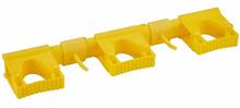 VIKAN 1011 OPHANGSYSTEEM,42 cm, geel,2 haken/3flex-klemmen