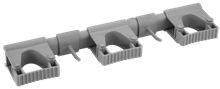 VIKAN 1011 OPHANGSYSTEEM,42 cm, grijs,2 haken/3flex-klemmen