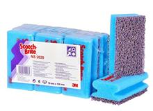 HACCP SB SCHUURSPONS MET GREEP, 3M,  90x70mm, paars-blauw