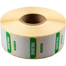 HACCP DAG-LABELS, 25x25mm, groen-1000stuks, Vrijdag