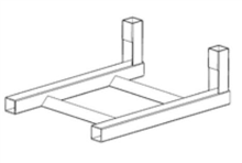 OPBERGREK voor 2 Safe-Pack-Producten-Basis