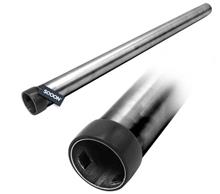 ZUIGBUIS 50CM, Ø 32 mm, metaal chroom met ring