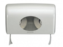 TOILETROLDISPENSER-2 rollen, Aquarius, Kimberly Clark, wit