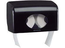 TOILETROLDISPENSER-2 rollen, Aquarius, Kimberly Clark,zwart