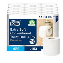 TOILETPAPIER OP ROL,T4, 4lg,153vel, Extra Soft,Tork