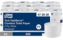 TOILETPAPIER ZONDER HULS, T7, 2lg-94,3M, Mid-Size,wit, Tork