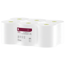 HANDDOEKROL, SYS1, 2LG, 20,5 cm x150mtr, Satino HiLine