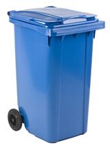 KUNSTSTOF MINI-CONTAINER, 240 liter, blauw