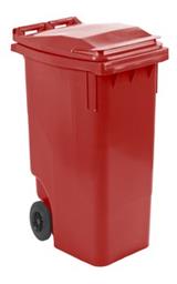 KUNSTSTOF MINI-CONTAINER, 360 liter, rood