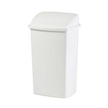AFVALBAK, 50 liter, swing deksel, wit