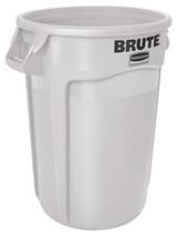 BRUTE CONTAINER, rond,121,1 liter, wit, Rubbermaid