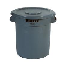 BRUTE CONTAINER, rond, 37,9 liter, grijs, Rubbermaid