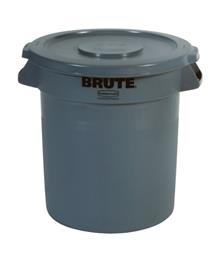 BRUTE CONTAINER, rond, 37,9 liter, grijs, Rubbermaid