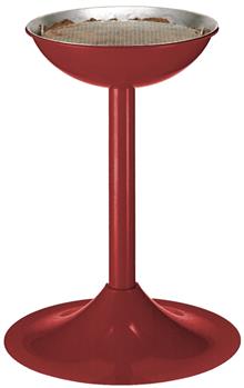ZANDASBAK, op voet 50 cm, Ø41,  rood