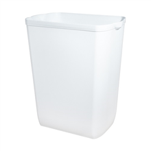 SANITAIRE AFVALBAK zonder DEKSEL, 23 LTR,  wit