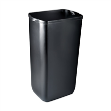SANITAIRE AFVALBAK ZONDER DEKSEL, 23 LTR, zwart