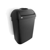 HYGIENEBOX +DEKSEL,8 LTR, Satino, zwart