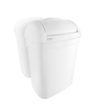 HYGIENEBOX +DEKSEL,8 LTR, Satino, wit