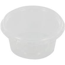 ROND BAKJE MET DEKSEL, 80cc,  Ø72mm,35mm, transparant
