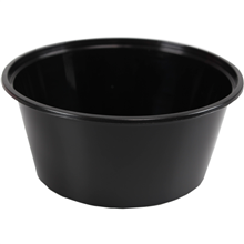 ROND BAKJE, 350cc,  Ø119mm,52mm, zwart