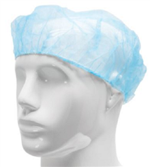 BARET MET HAAROPVANG, PP, non-woven, 58cm, blauw