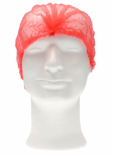 HAARNET ( Clip-Clap ), XL, PP, non-woven, 58cm, rood