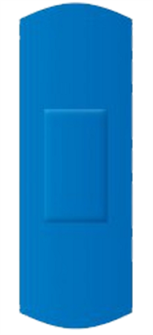 TEXTIEL-PLEISTER,detecteerbaar,72x25mm. blauw, Comfort