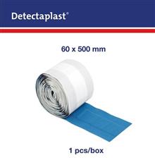 TEXTIEL-PLEISTER,detecteerbaar,6cm x 5mtr. blauw, Comfort